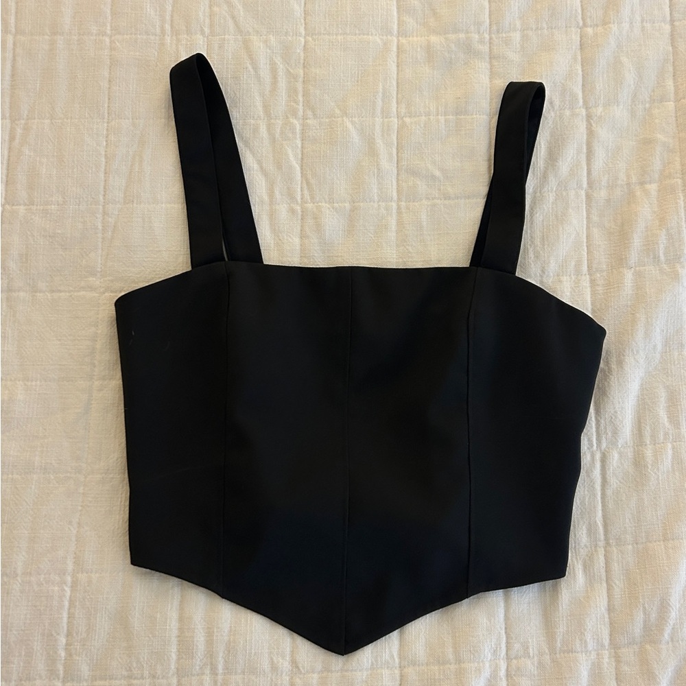 Francesca’s Black Crop Top
